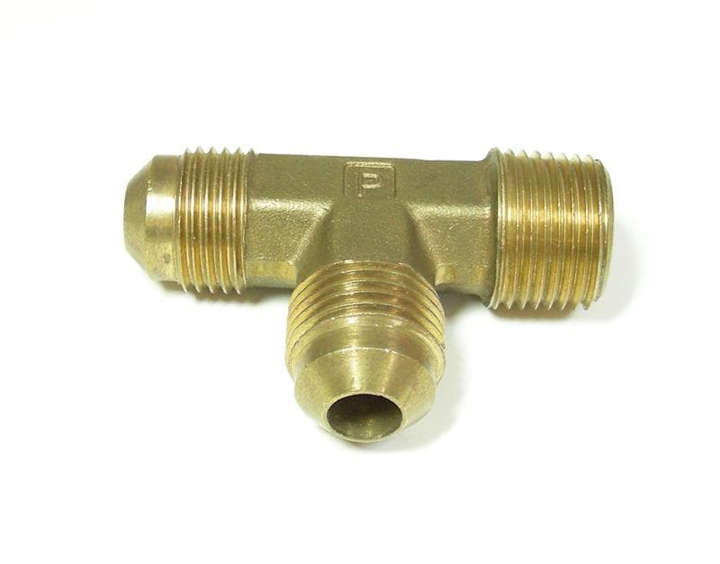 38 Npt X 38 Flare Sae Brass Run Tee 