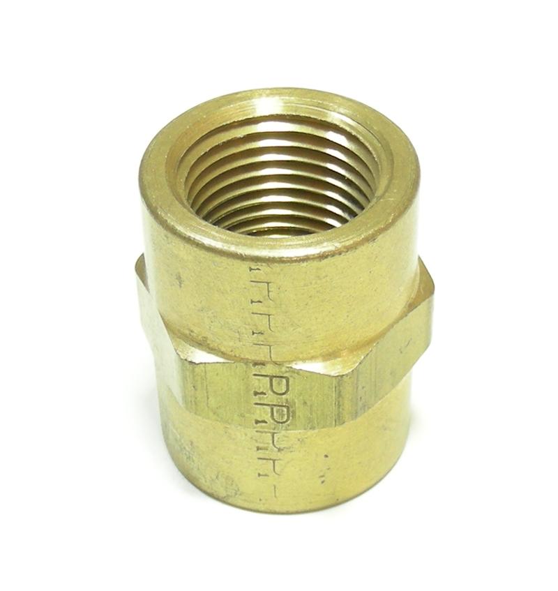 3/8" Female NPT Brass Pipe Coupling