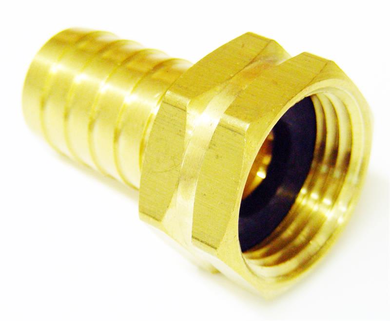 Brass Female Swivel Garden Hose Thread X 3 4 Barb Fitting