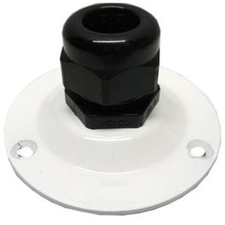 1005W LPG Surface Mount Thru-Bulkhead Anti-Chafe Fitting White