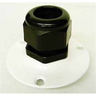 1006W LPG Surface Mount Thru-Bulkhead Anti-Chafe Fitting White