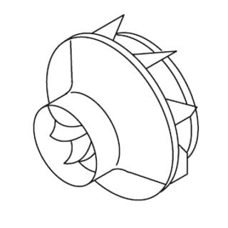 1302774B Hot Air Fan Webasto Air Top 2000ST/C Repair Part