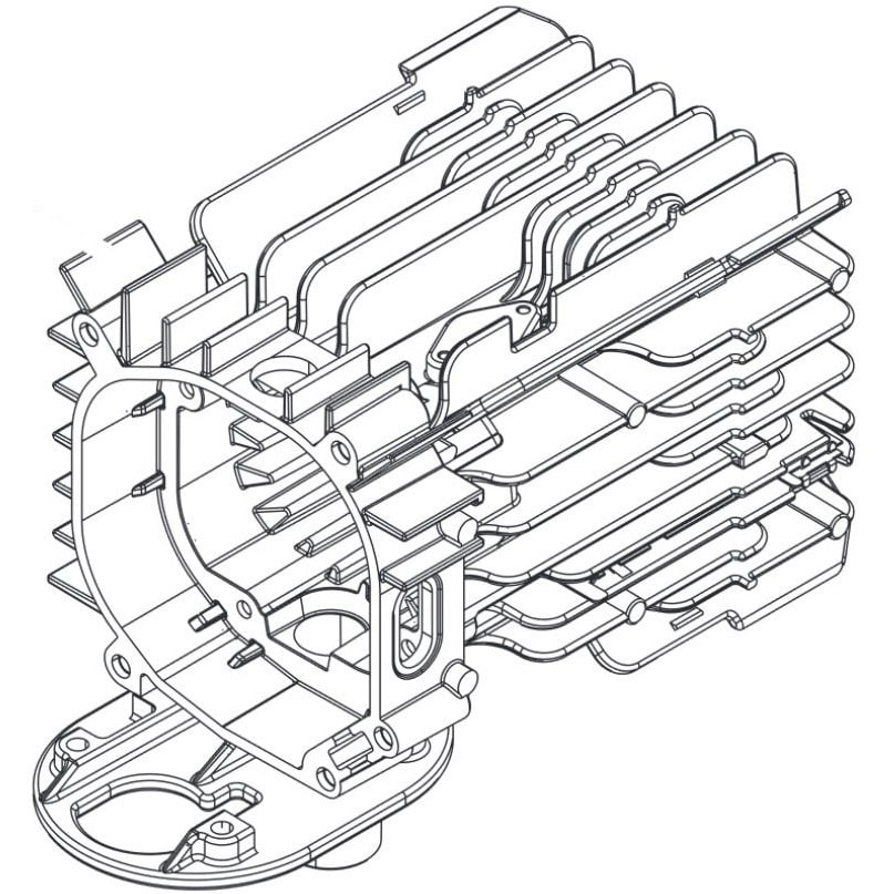 1302805A Heat Exchanger Webasto Air Top 2000ST/C Repair Part