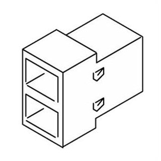 178-721 Connector Housing, Male 2-Pole DBW2010 / 2020 Repair Part