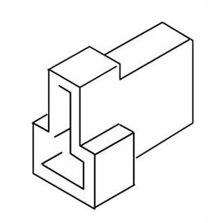 178-802 Connector Housing, Female 2-Pole DBW2010 / 2020 Repair Part