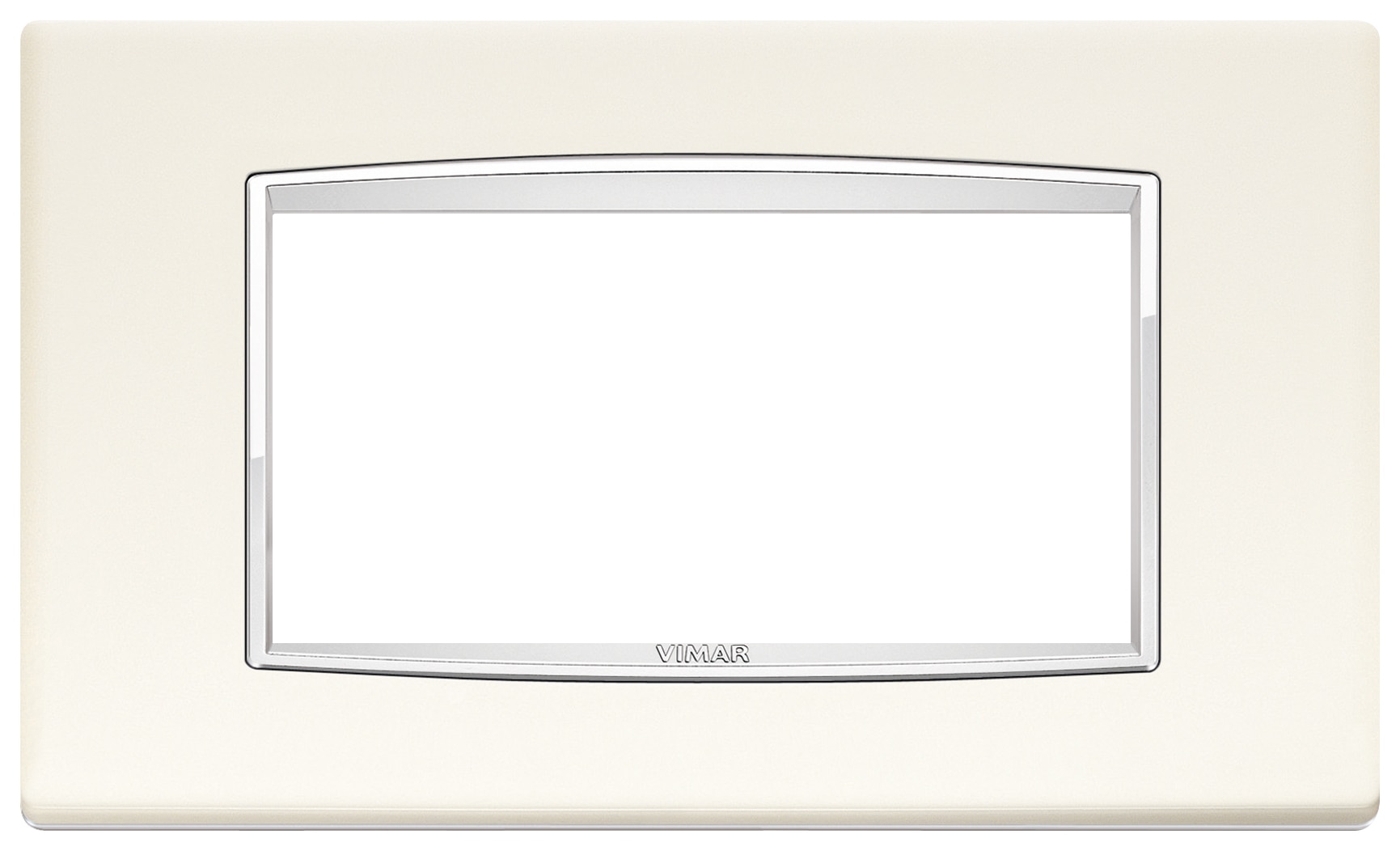 Placa Clasica De 3 Modulos En Metal Color Blanco Polar 19653.06 VIMAR – Lumi Material Electrico