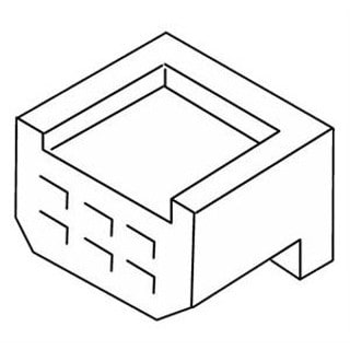 328-529 Connector Housing, Male 6-Pole DBW2010 / 2020 Repair Part