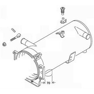 469-084 Heat Exchanger (1987 to Current) Webasto DBW2020 / 300 Part