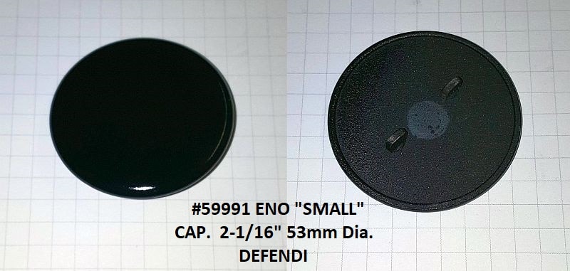 59991 ENO BURNER CAP SM 2-PIN 2-1/16