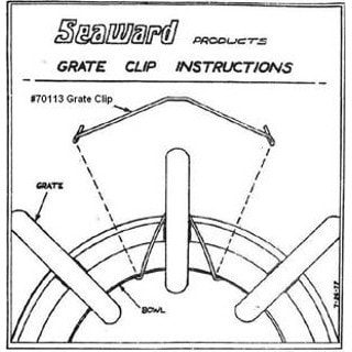 70113 Grate Clips Seaward Repair Part by Whale Marine