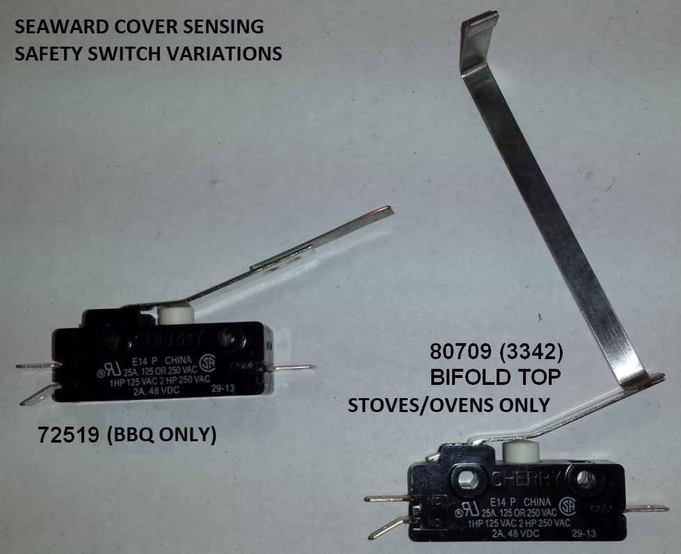 72519 Switch Interlock (only for BBQ) for stoves use  #80709 Seaward