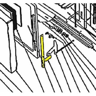 80265 Door Hinge Assembly, RH Seaward Repair Part by Whale Marine