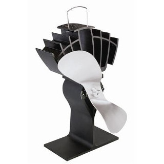 Caframo Model 812-Nickel Ecofan Airmax - Black with Nickel Fan Blade