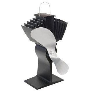 Caframo Model 812-Nickel Ecofan Airmax - Black with Nickel Fan Blade