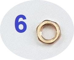 89202 6mm Brass Nut For Tthermocouple <br>Force 10 Repair Part