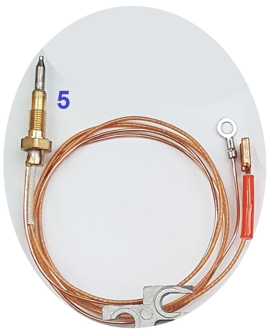 89216 Thermocouple, 600mm <br>Force 10 Repair Part