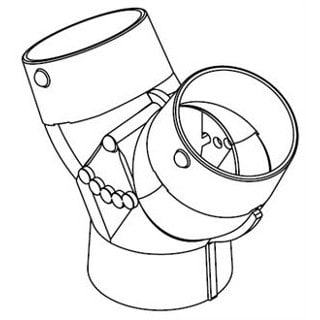 AY444 ABS Plastic Adapter Y, 4