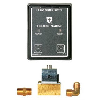 Trident 1300-7705.3-KIT Propane Control Panel w/ 3/8 Brass Solenoid, 12V