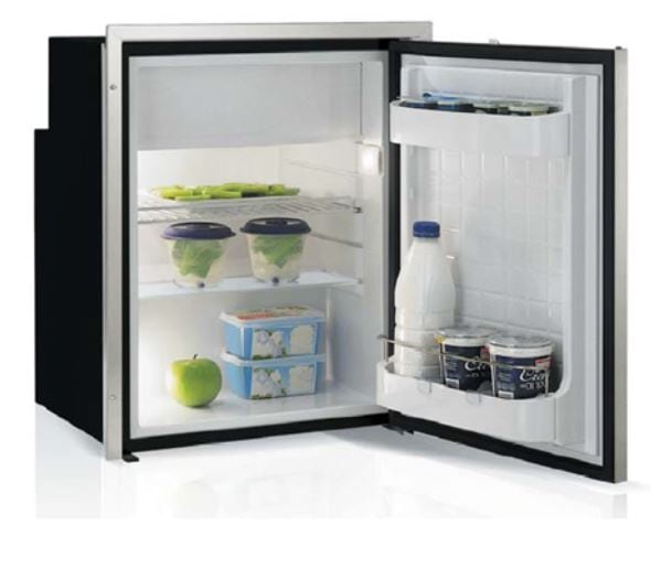 Vitrifrigo C90IXD4X-1 3.1 cf AC/DC Refrigerator/Freezer, Stainless steel front, adjustable flange