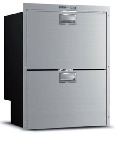 DW180IXP4-EX-1 5.1 cf AC/DC Double Drawer, Refrigerator top & bottom, Stainless steel front, adjustable flange