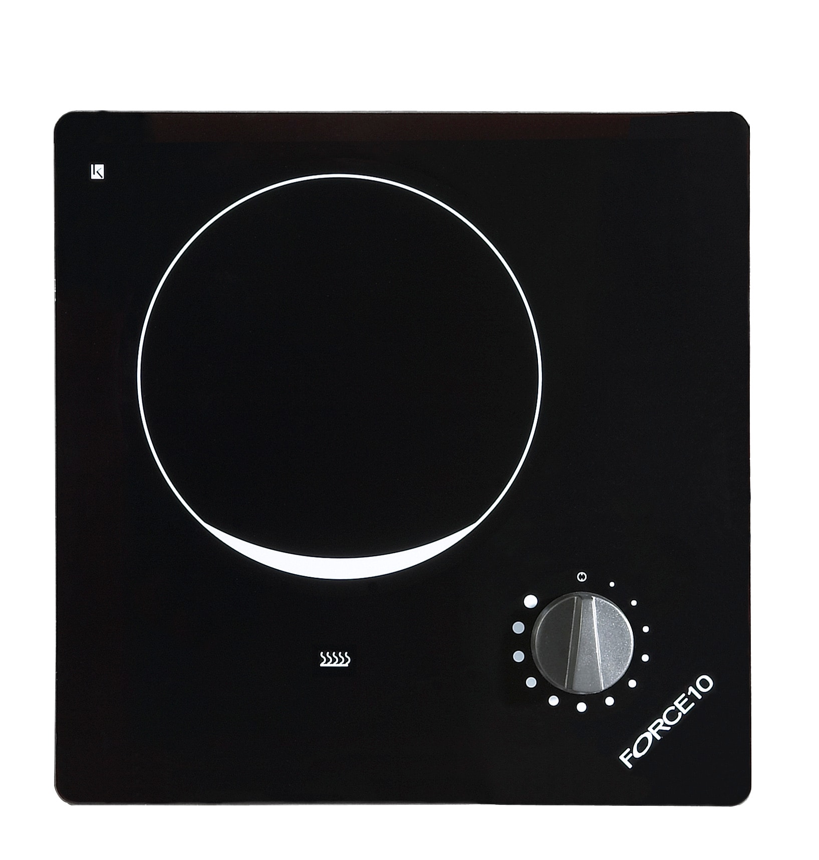 75121 1-BURNER, BLK GLASS 120V FORCE 10