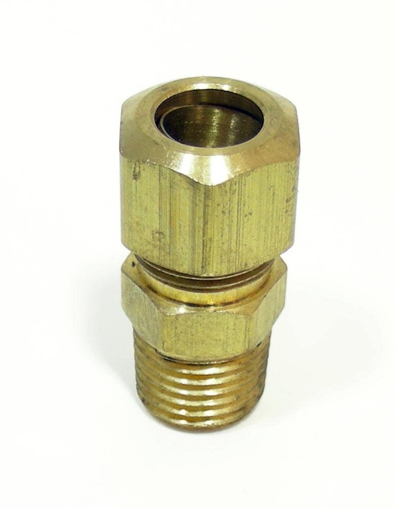 1 4 Male NPT X 3 8 Compression Brass Adapter 1-4-male-npt-x-3-8-compression-brass-adapter