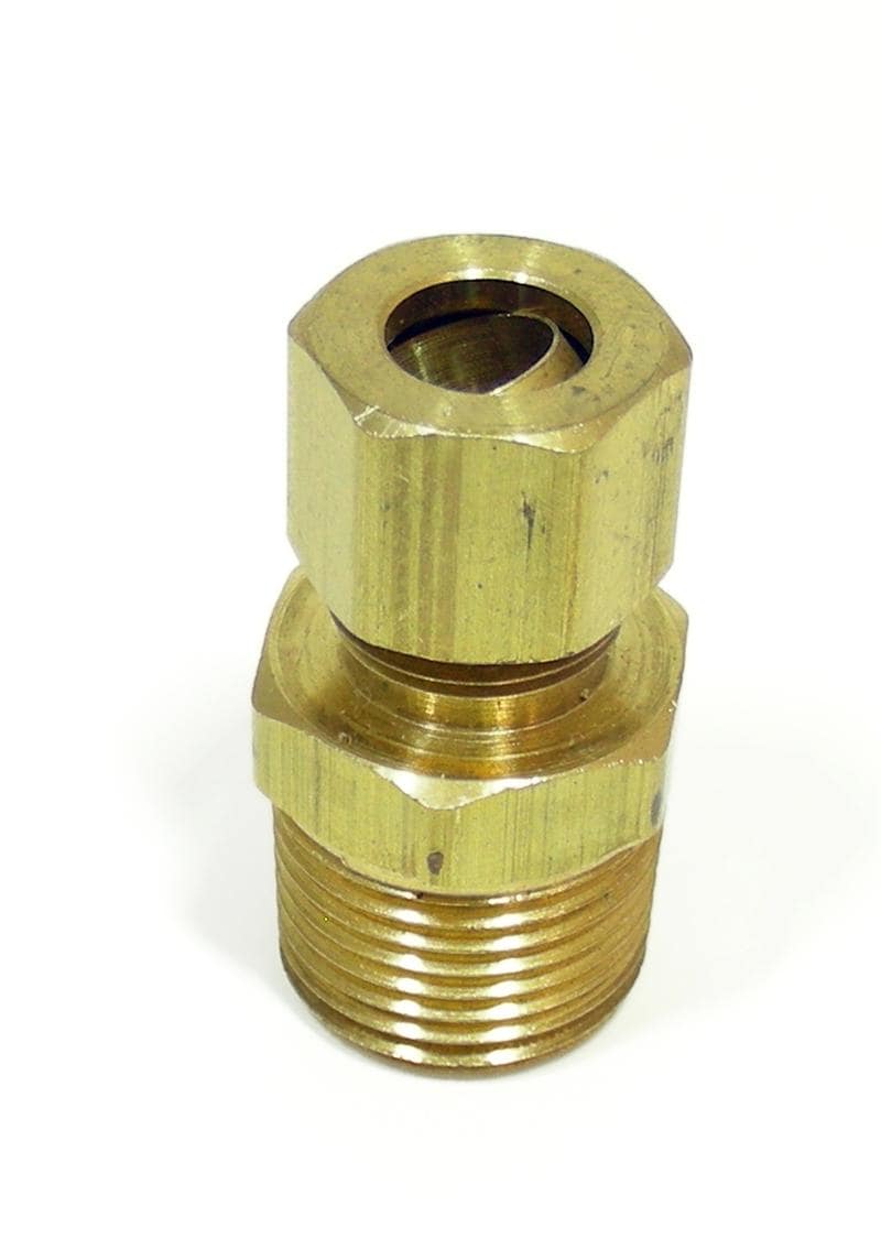 3 8 Male NPT X 5 16 Compression Brass Adapter 3-8-male-npt-x-5-16-compression-brass-adapter