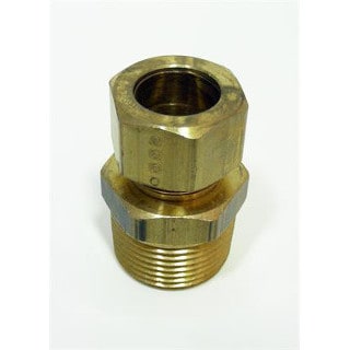 male compression adapter npt brass