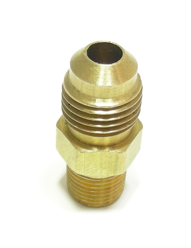 1/8 Male NPT x 5/16 Flare (SAE) Brass Adapter