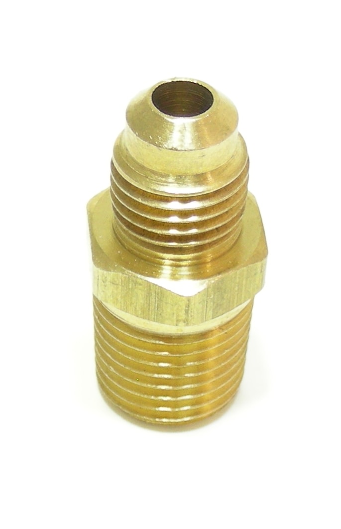 1/4 Male NPT x 1/4 Flare (SAE) Brass Adapter