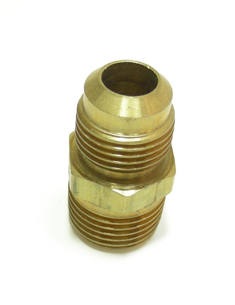 U1-8D Brass Fitting 1/2" Flare X 1/2" MNPT Straight Adapter 