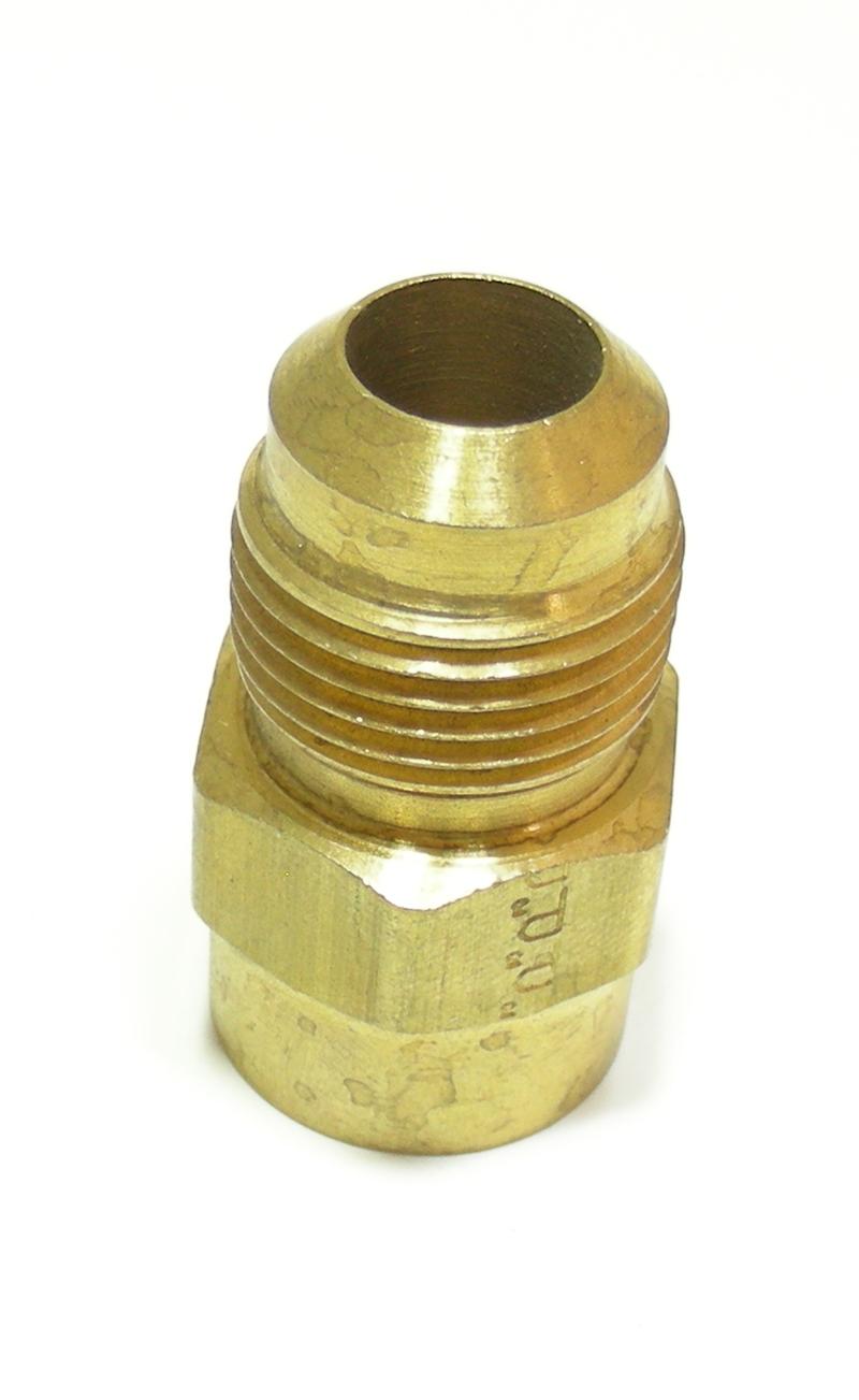 3/8" Female NPT x 1/2" Flare (SAE) Brass Adapter 3 8 Female Flare To 1 2 Npt