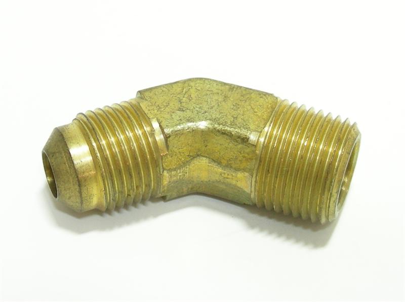 2 Pcs 3/8 MALE FLARE X 3/8 MNPT AMC 54049-0606 Brass 90 Elbow F409 3/8 x 3/8 