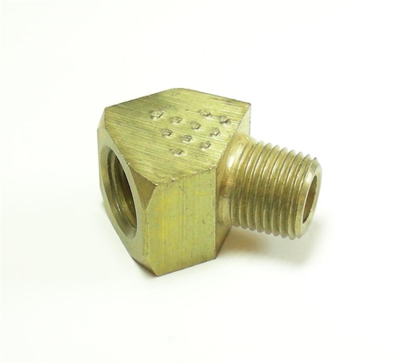 1/8" 45 Degree Male NPT Brass Pipe Street Elbow