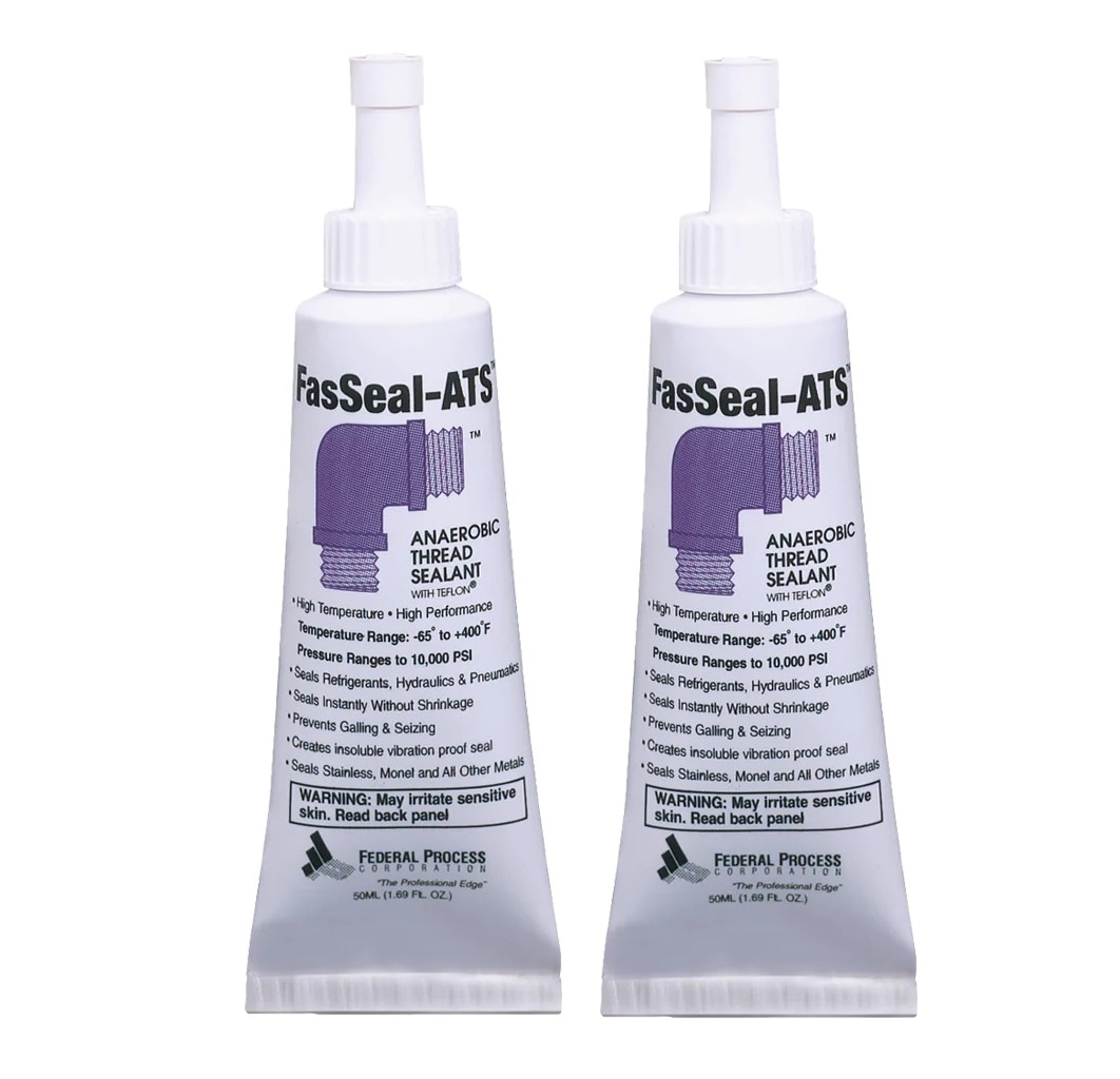 Gasoila AS05 FasSeal-ATS Anaerobic Thread Sealant with PTFE, 2 PACK