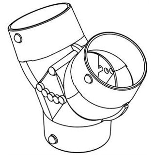 HY433 ABS Plastic Hose Y, 4