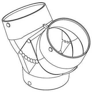 HY643 ABS Plastic Hose Y, 6