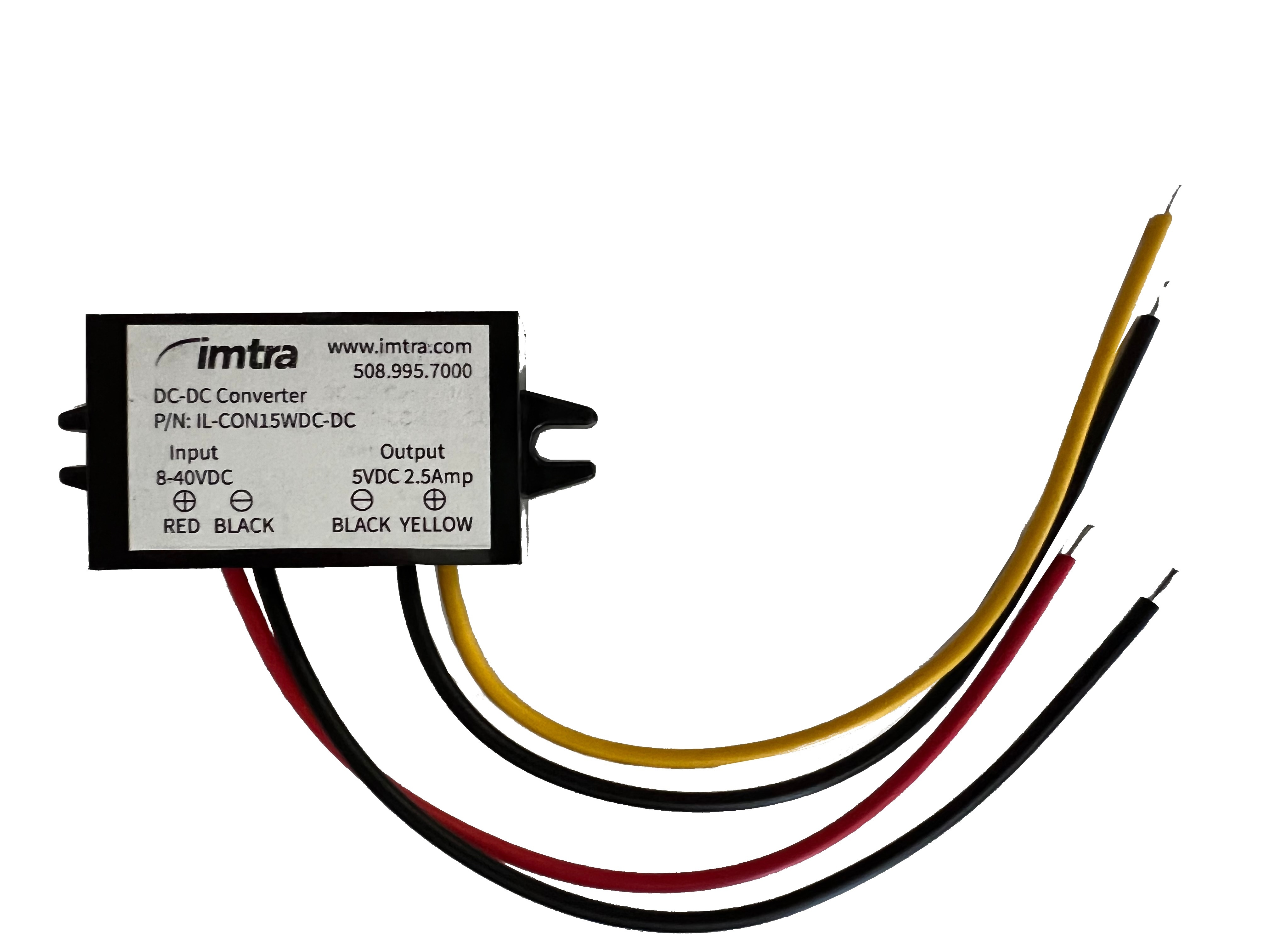 IL-CONV15WDC-DC Voltage Converter, 8-40VDC- 5VDC, 3A