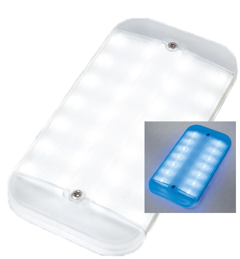 IL8043 F-28 LED, Clear, Cool White with Blue Nightlight