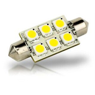 LLB-186W-21-00 Pointed Festoon 6 LED Light Bulb - 42mm by LunaSea