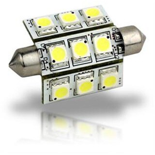 LLB-189C-21-00 Pointed Festoon 9 LED Light Bulb - 42mm by LunaSea