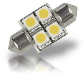 LLB-202W-21-00 Pointed Festoon 4 LED Light Bulb - 31mm by LunaSea