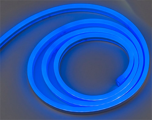 ILEML-BL-120LED Neon LED Rope Light, Top Emitting, Blue, 120V