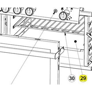 F306241 Oven Heat Plate (fits 63356) <br>Force 10 Repair Part