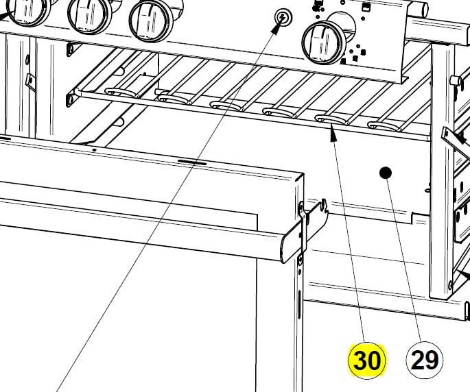 F16442 Oven Rack For 5 Burner #52551 <BR>Force 10 Repair Part