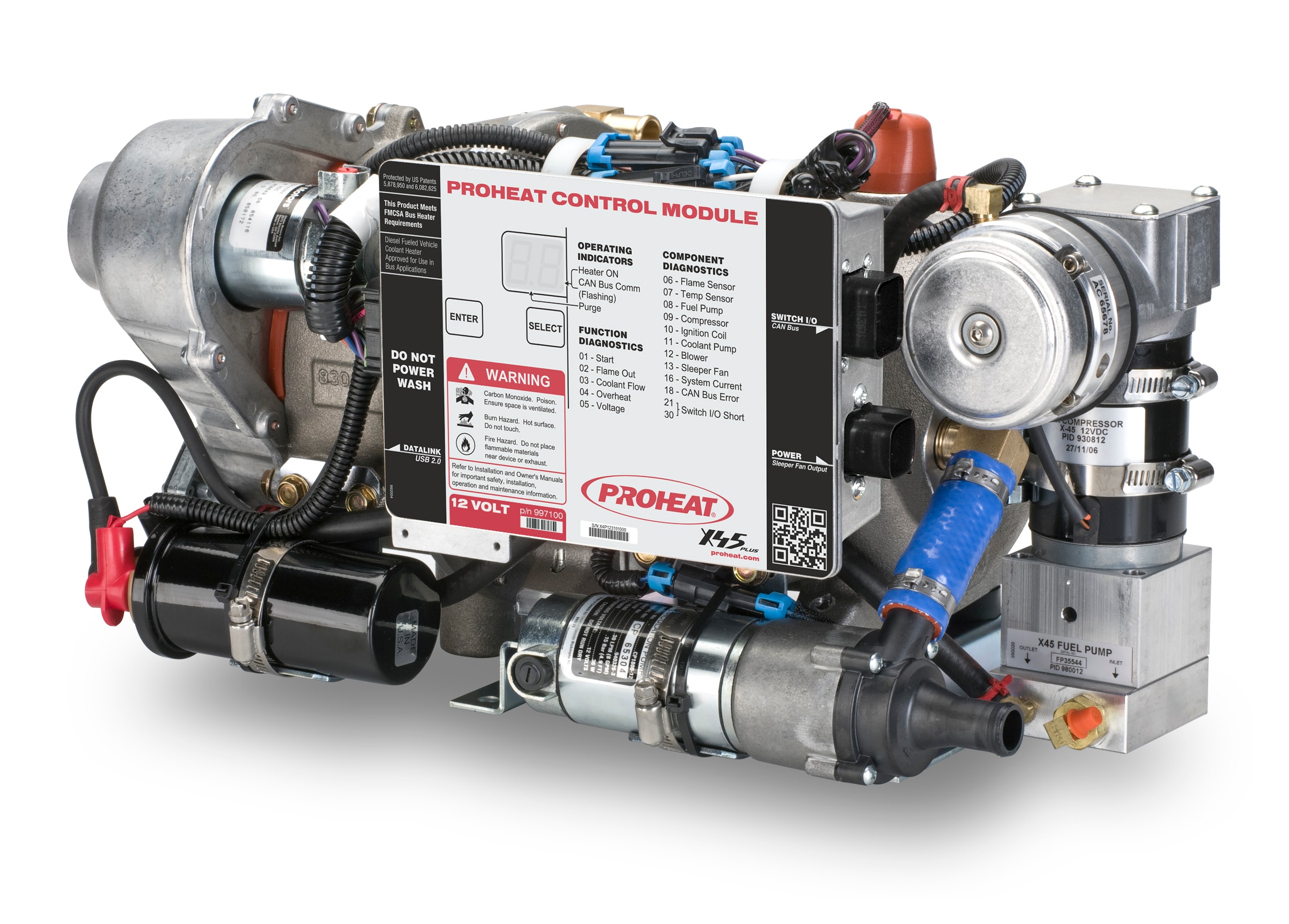 Proheat X-45 Diesel Hydronic Heater 45,000 Btu 12v w/Surewire