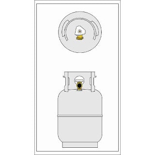 Manchester 102284 Steel 10# 2.4 Gallon Propane Tank