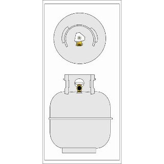 001-758 Steel 20# 4.5 Gallon Propane Tank Manchester #10504