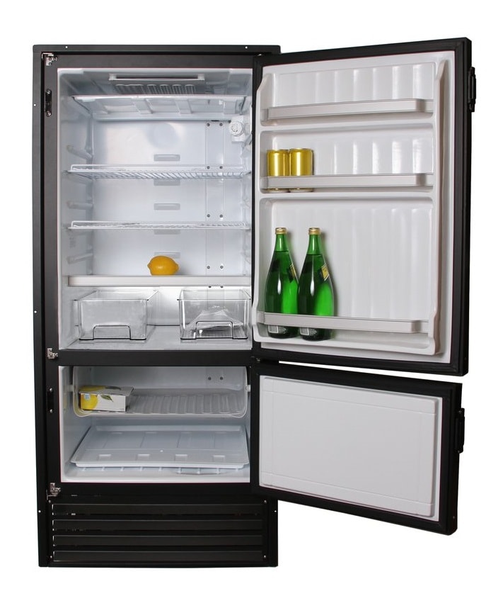 Nova Kool RFU9200 9.1 CU FT AC/DC Two Door Refrigerator & Freezer, Dual Comp.