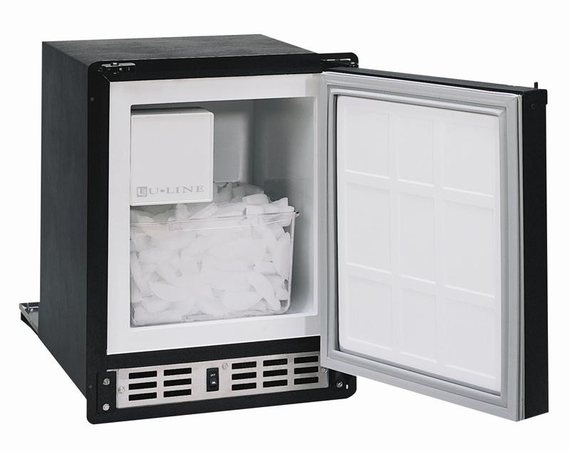 ULine ULNSP18FCB03A Black Low Profile Ice Maker